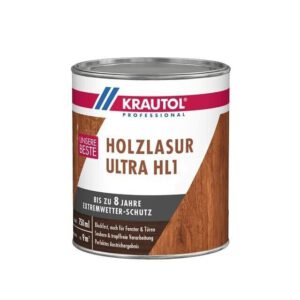 €13,33 L   750 ml Holzlasur Ultra HL 1  eiche hell  8 Jahre extrem Wetterschutz Krautol