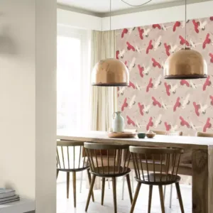 €1,69qm 1 Ro.Rasch Vlies 560657 Barbara Home 3 Kraniche beige creme hellrot