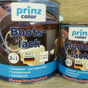 € 9,58 L  2,5 L  Boots-u.Yachtlack seewasser.-u wetterfest farblos hochglanz
