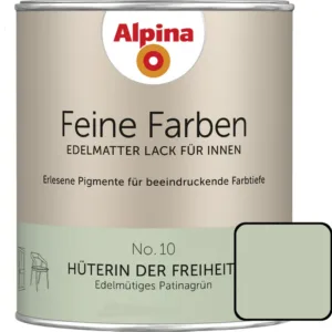€16,00L  750 ml Alpina Feine Farben No.10 Hüterin der Freiheit Patinagrün edelmatter Lack