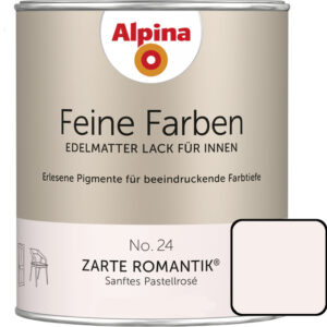 €16,00L  750 ml Alpina Feine Farben No.24 Zarte Romantik pastell-rose edelmatter Lack
