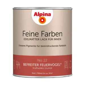 €16,00L  750 ml Alpina Feine Farben No.22 befreiter Feuervogel edelmatter Lack