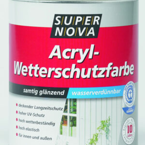 €10,78 L  2,5L Super Nova Wetterschutzfarbe Holzdeckfarbe moosgrün samtiger glanz alle Hölzer