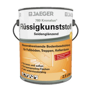 €11,98L  2,5L  Jaeger Kronalux 780 Flüssigkunststoff Bodenbeschichtung RAL 7032 kieselgrau satin