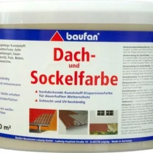 €9,19L  5 L  Baufan Dach-& Sockelfarbe terra hochdeckend wetterbeständig
