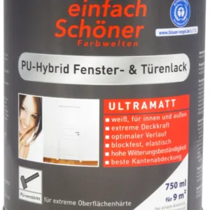€15,98L  2 L Wilckens PU-Hybrid Fenster-Türen Lack ultramatt weiß hochwertig