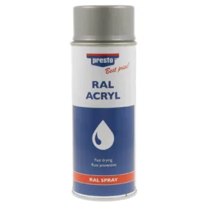 €13,75L   400 ml  Presto Best Price Lackspray RAL 9006 weißaluminium hochglanz