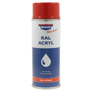 €13,75L   400 ml  Presto Best Price Lackspray RAL 3000 feuerrot hochglanz