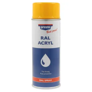 €13,75L   400 ml  Presto Best Price Lackspray RAL 1003 signalgelb hochglanz