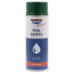 €13,75L   400 ml  Presto Best Price Lackspray RAL 6005 moosgrün hochglanz